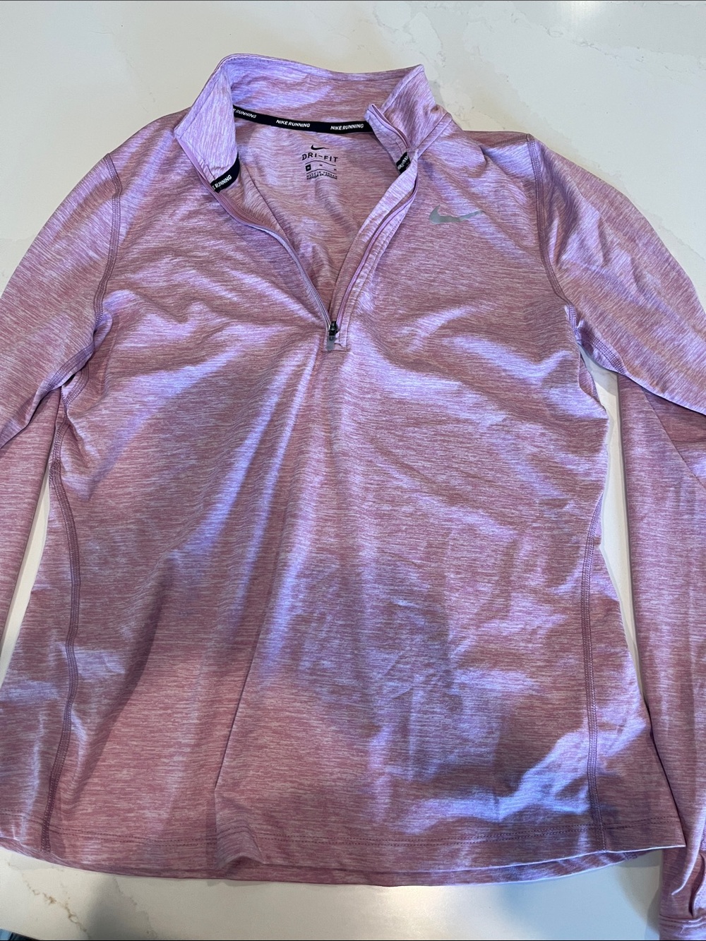 Nike Lavender Heathered Dri-FIT Half-Zip Pullover